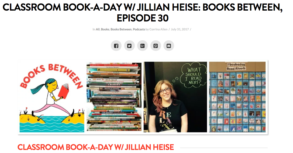 A Podcast Interview About #classroombookaday