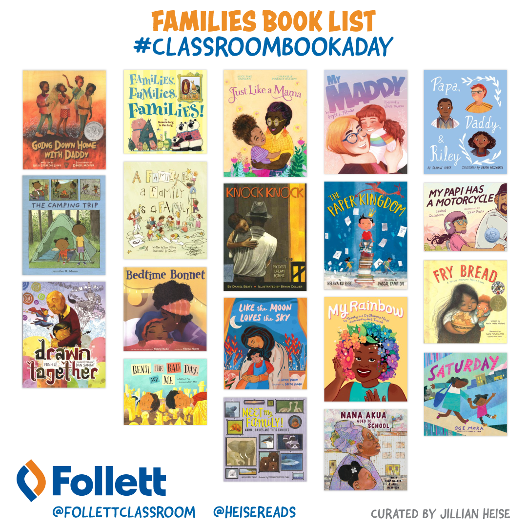 #ClassroomBookADay Recommendations: Picture Books About Families