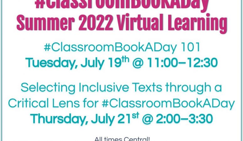 Register for Summer #ClassroomBookADay Sessions!